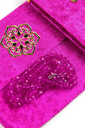 20 Pieces Velvet Covered Yasin Book - Bag Size - Name-Specific Plate - Rosary - Sachet - Boxed - Fuchsia Color - Mevlit Gift - 2