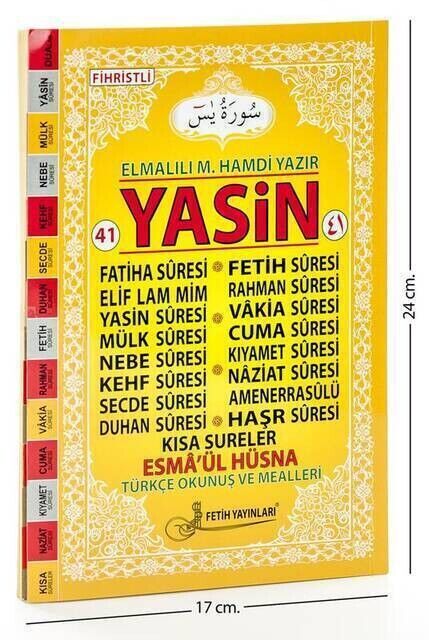 41 Yasin Book - Medium Size - 128 Pages - Conquest Publications - Mevlid Gift - 1