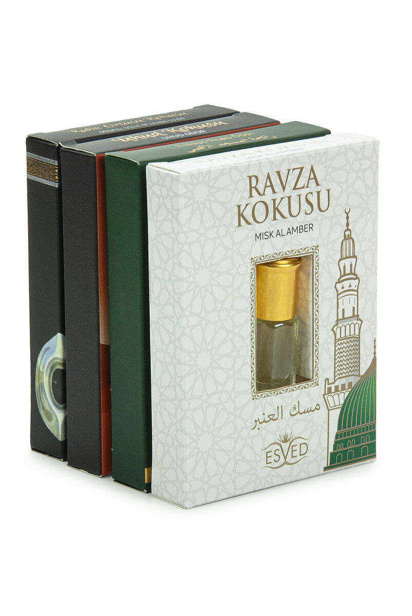 Hac ve Umre Kokuları 4 lü Set: Uhud, Kabe Örtüsü, Ravza ve Mescidi Aksa Kokusu ve Esansı - 3