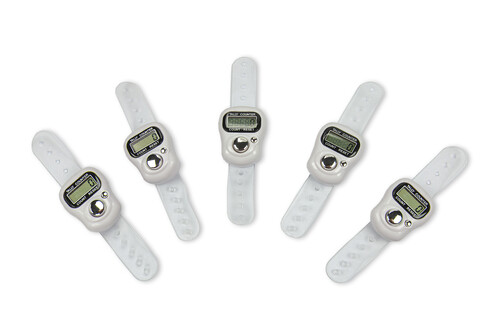 5 Pieces Digital Chanting Counter Prayer Beads White - 2