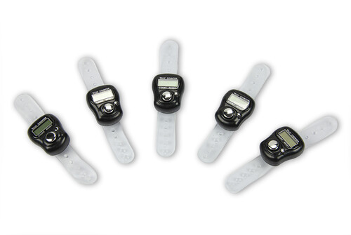 5 Pieces Digital Chanting Counter Rosary Black - 2