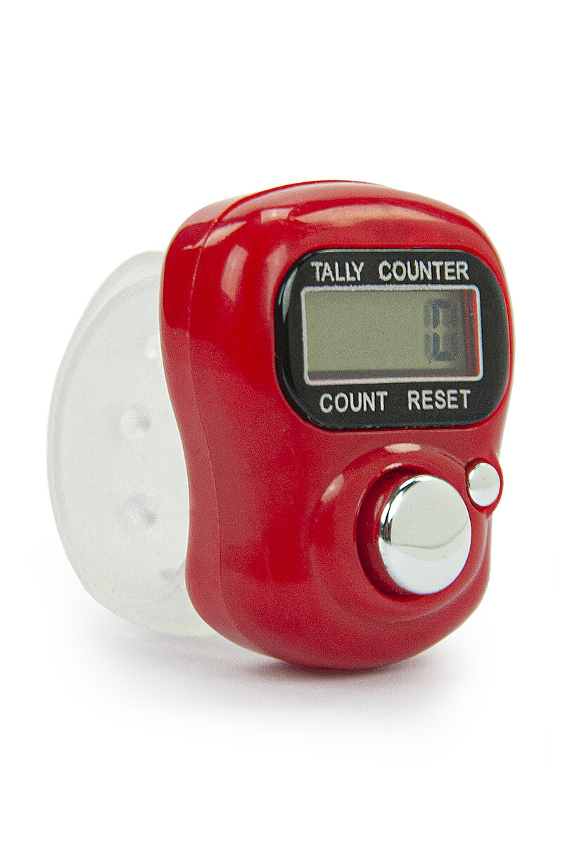 5 Pieces Digital Chanting Counter Rosary Red - 3