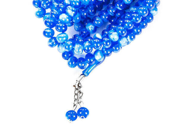 500 Prayer Beads - Blue White (Piece) - 2