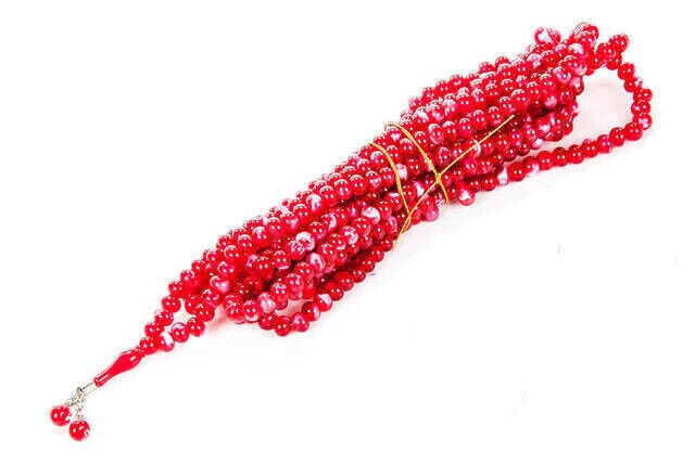 500 Prayer Beads - Red-White (Piece) - 1