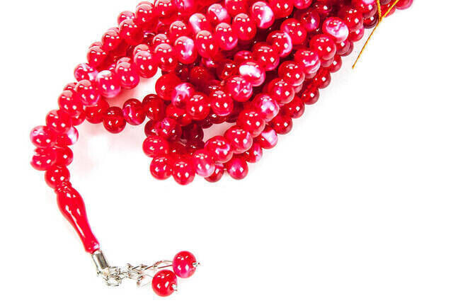 500 Prayer Beads - Red-White (Piece) - 2