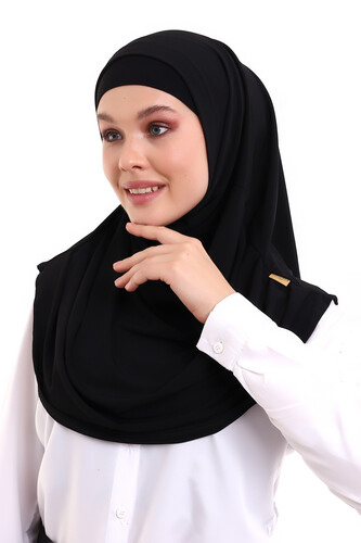 Adult Practical Scarf Black Color - 3