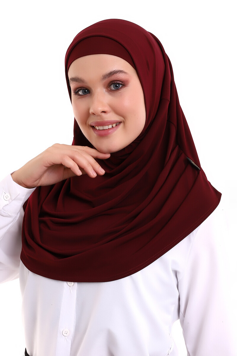 Adult Practical Scarf Claret Red Color - 1