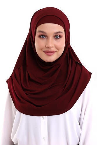 Adult Practical Scarf Claret Red Color - 2