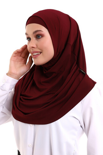 Adult Practical Scarf Claret Red Color - 3