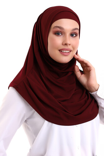 Adult Practical Scarf Claret Red Color - 4