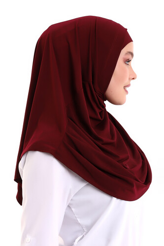 Adult Practical Scarf Claret Red Color - 5