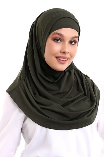 Adult Practical Scarf Khaki - 1