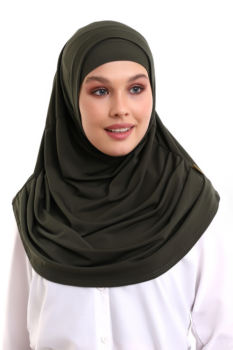 Adult Practical Scarf Khaki - 2