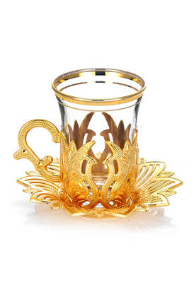 Ahsen 6 Piece Tea Set Gold - 3