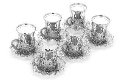 Ahsen 6 Piece Tea Set Silver - 3