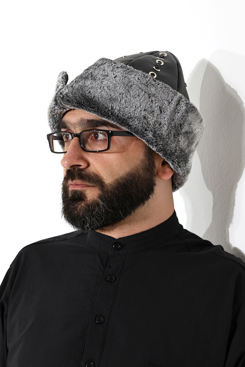 Apricot Hat - Ertuğrul Börk - Gray Color - 2