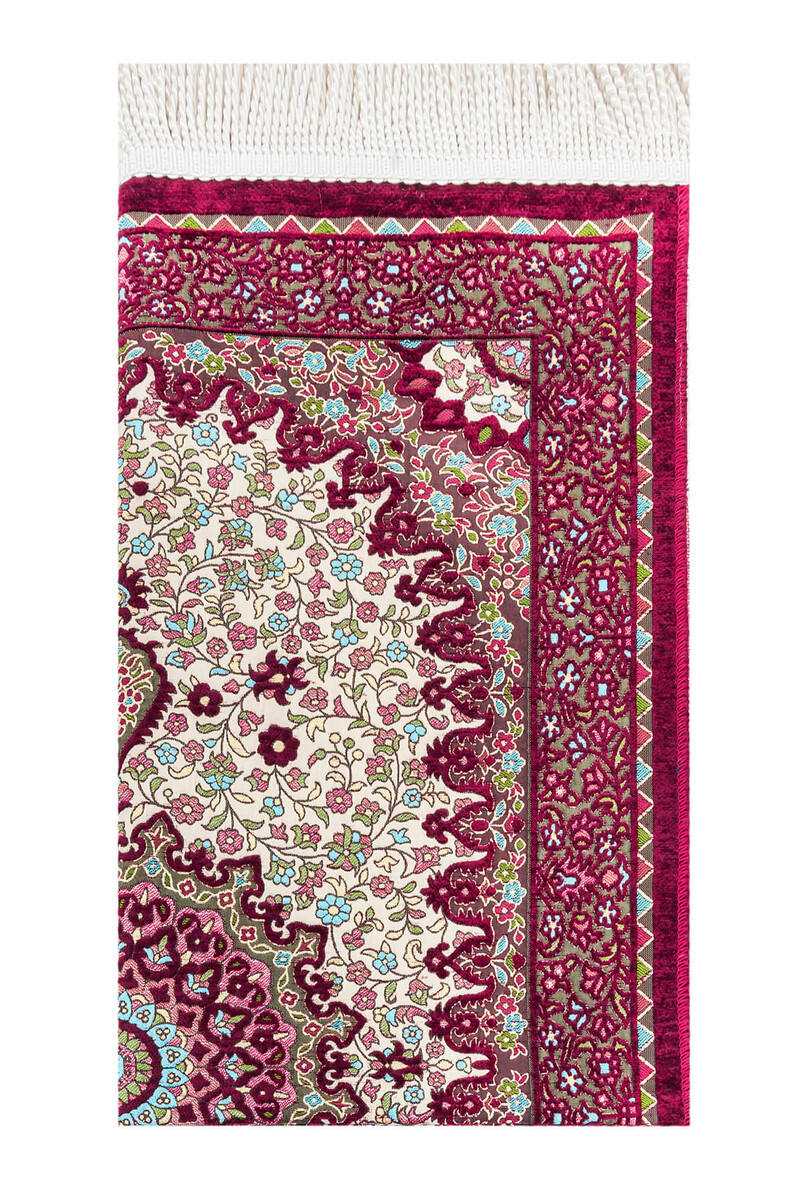 Authentic Ultra Luxe Chenille Prayer Rug Red - 2