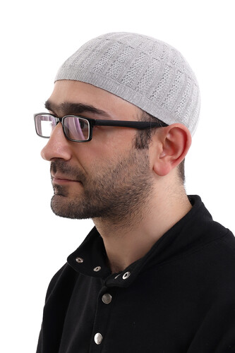 Bamboo Prayer Cap - Gray - 1