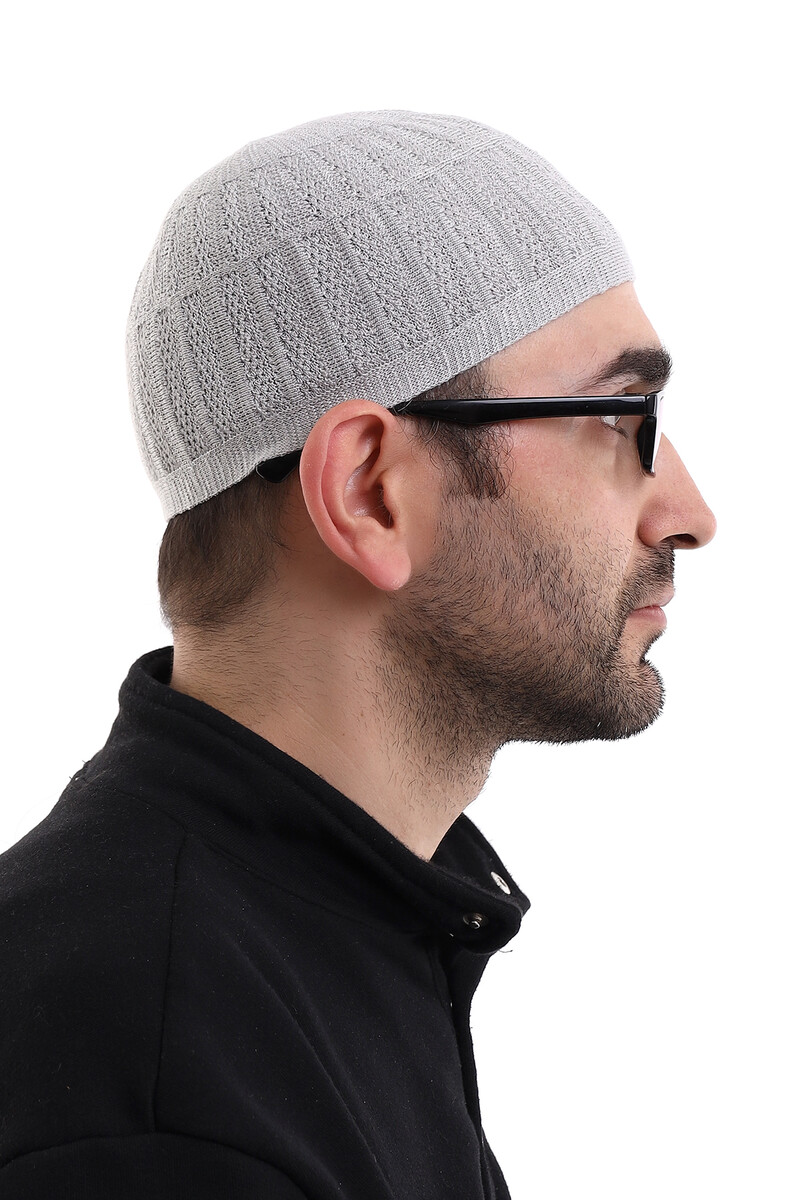 Bamboo Prayer Cap - Gray - 5