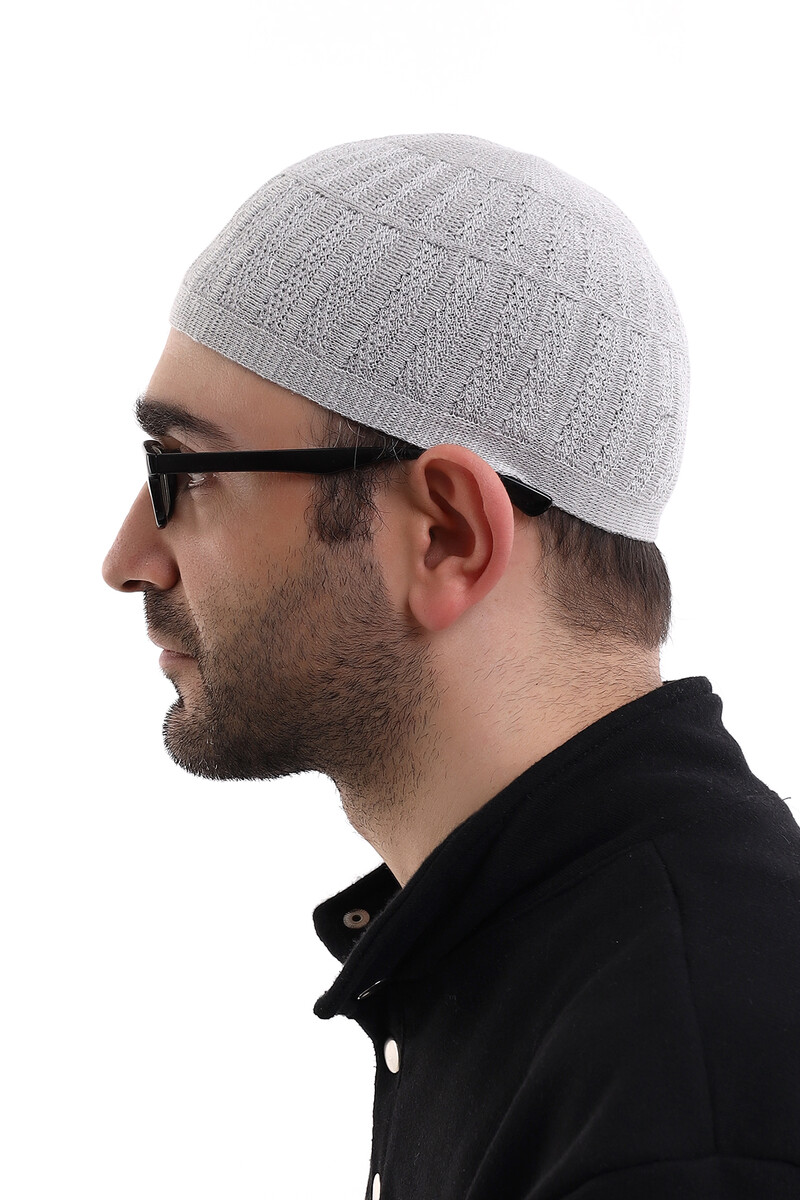 Bamboo Prayer Cap - Gray - 6