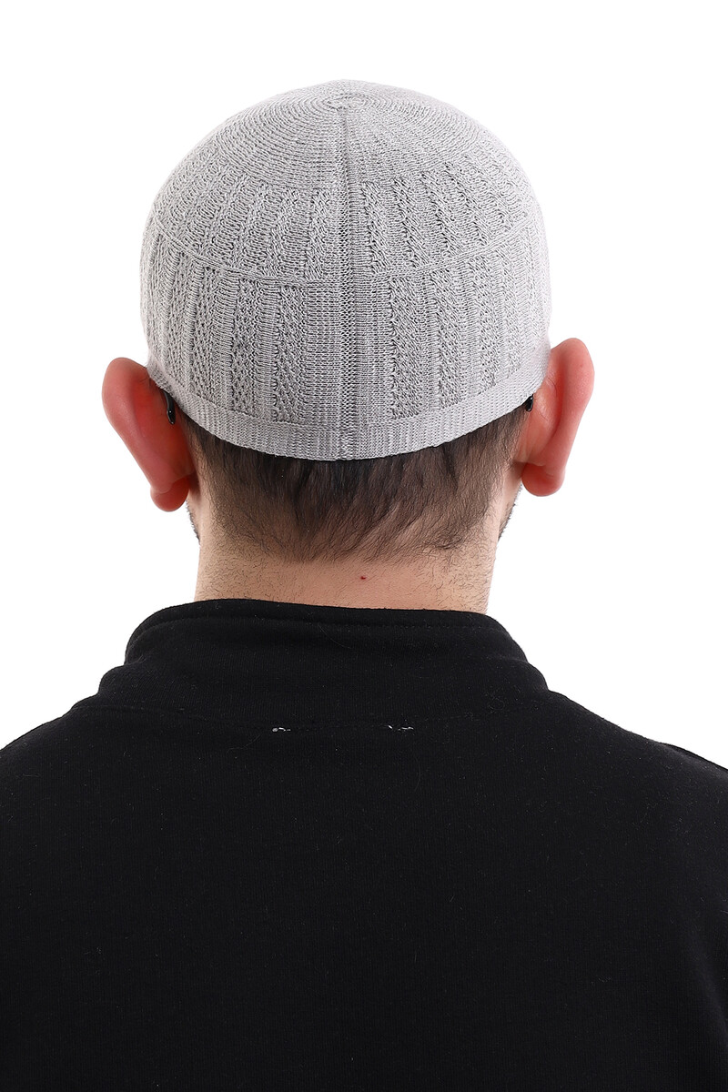 Bamboo Prayer Cap - Gray - 7