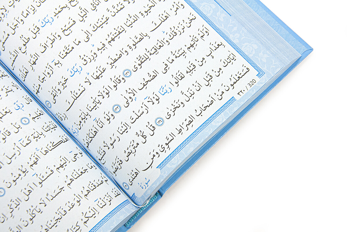 Blue Quran for My Son - Plain Arabic - Medium Size - Audio Quran - Computer Line - 4