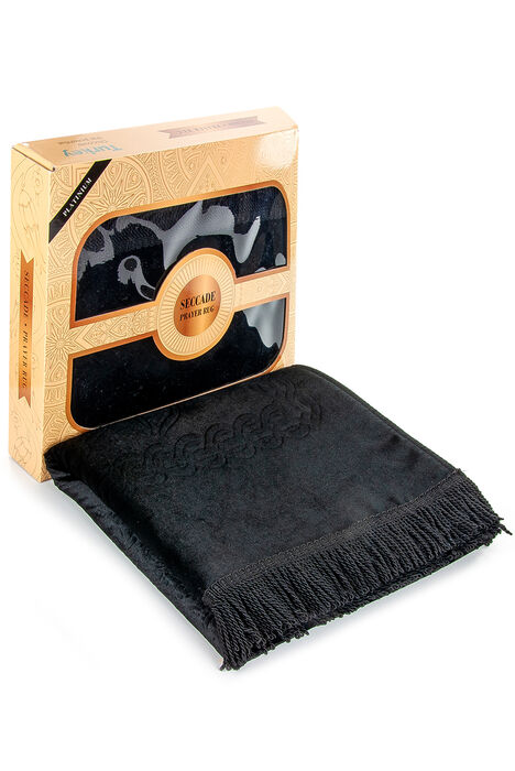 Boxed Prayer Rug - Black Color - 1