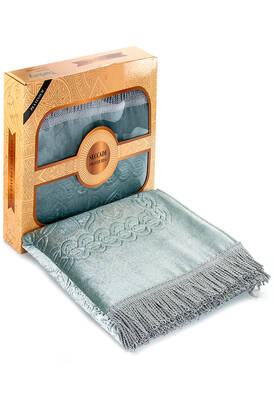 Boxed Prayer Rug - Blue Color - 1