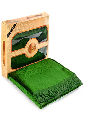 Boxed Prayer Rug - Green Color - 1