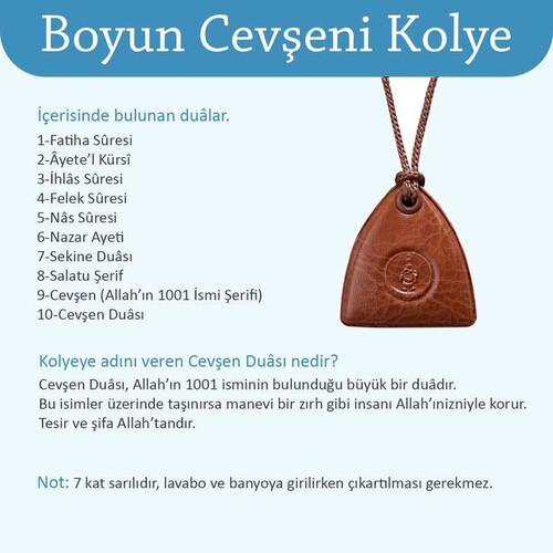 Boyun Cevşeni - Mavi Renk - 4