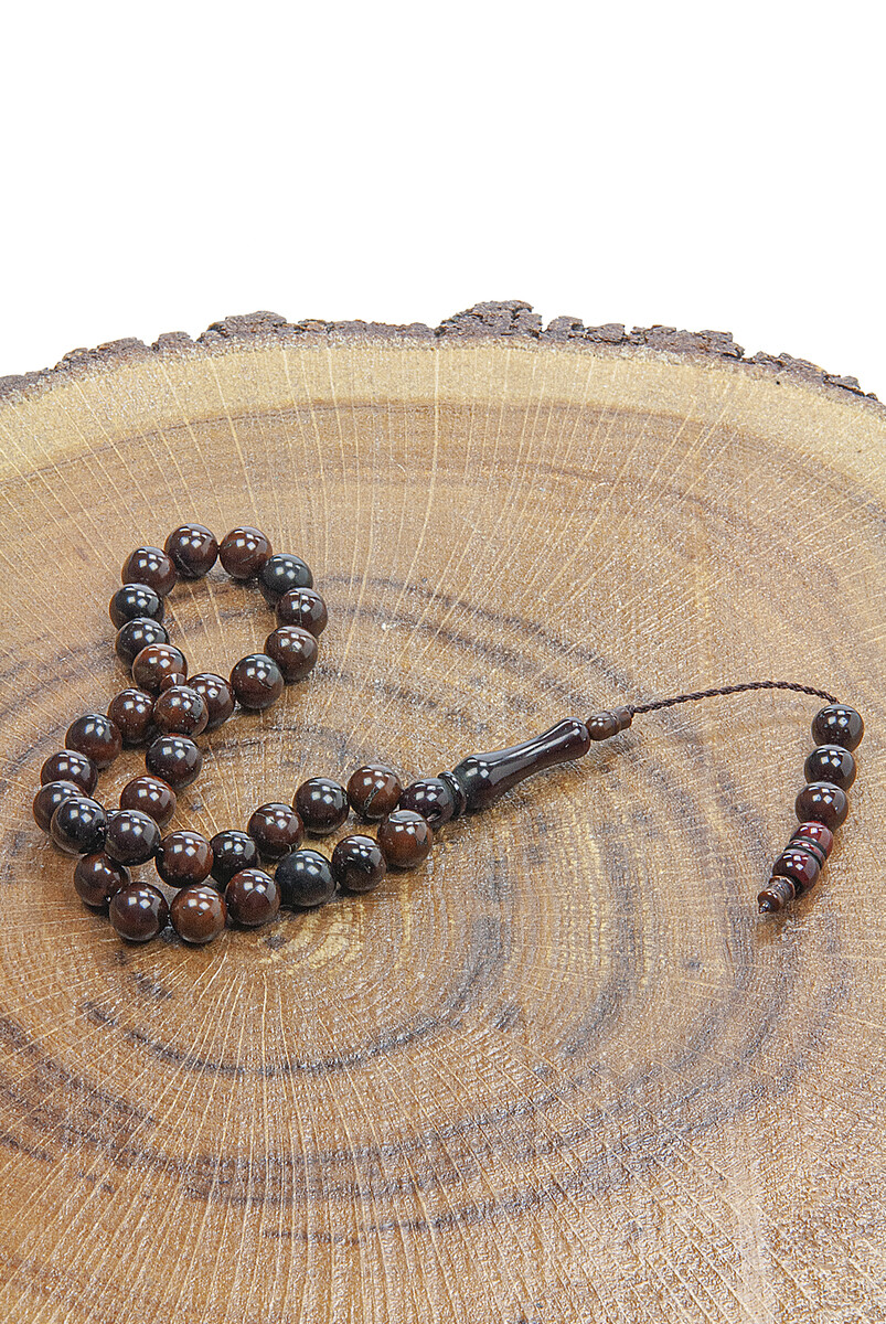 Brown Hajj Umrah Gift 33 Kuka Prayer Beads - 2