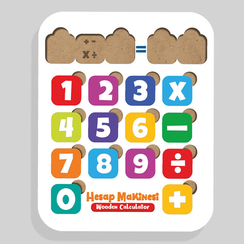 Calculator Puzzle - Four Operations Puzzle - Wooden - Educational Toy - Educational Toy for Ages 4 and Above - 2