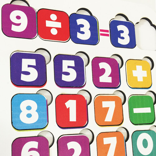 Calculator Puzzle - Four Operations Puzzle - Wooden - Educational Toy - Educational Toy for Ages 4 and Above - 3