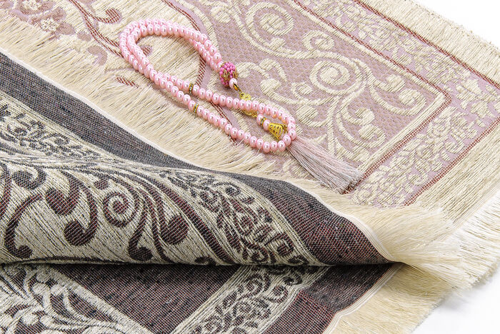 Chenille Luxury Prayer Rug Gülkurü with New Altar - 3