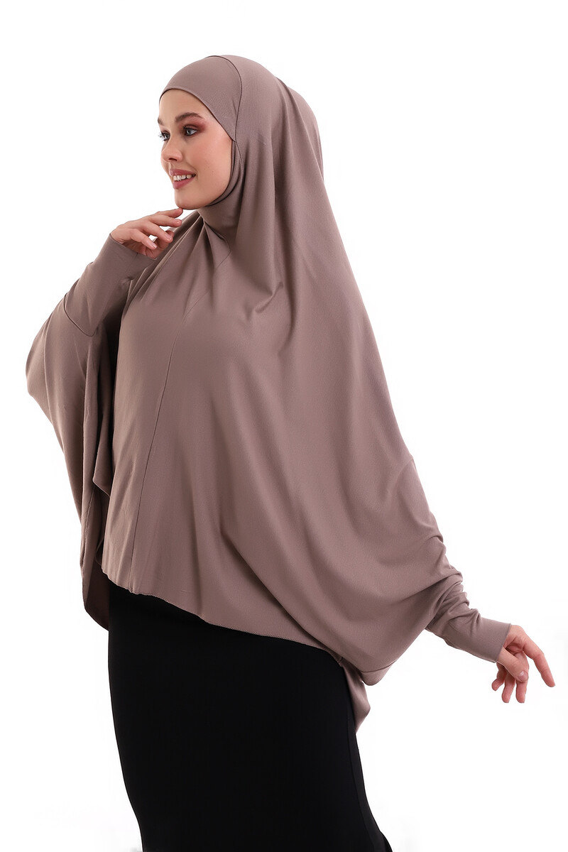 Combed Souffle Sleeve Brown Color (Malaysia) - 2