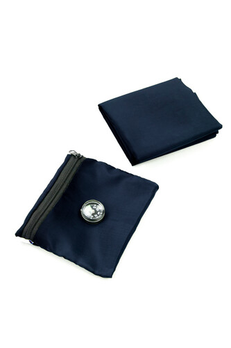 Compass Pocket Prayer Mat - Navy Blue - 2