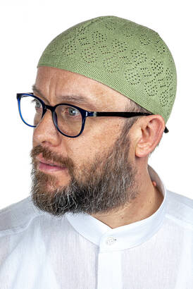 Coral Prayer Cap Pistachio Green 12 Pieces - 1