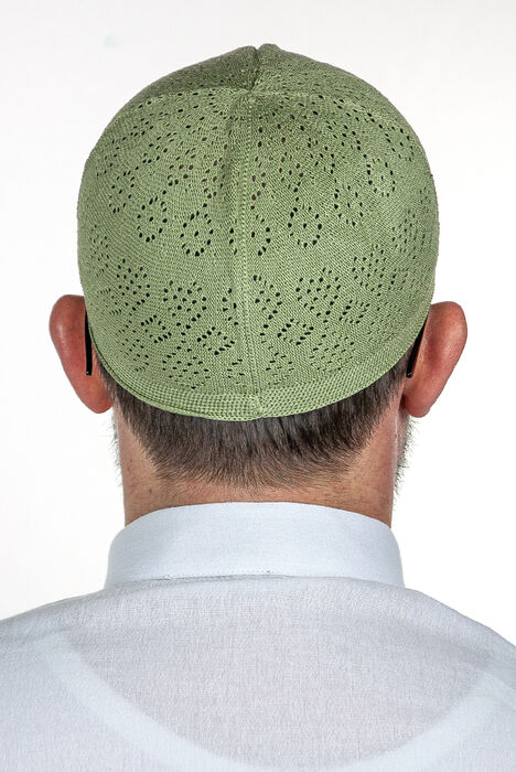 Coral Prayer Cap Pistachio Green 12 Pieces - 3