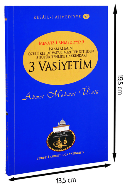 Cübbeli Ahmed Hoca Üç Vasiyetim Kitabı-1190 - 1