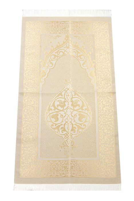 Custom Boxed Prayer Mat Set Mevlut Gift Gift Cream Color - 2