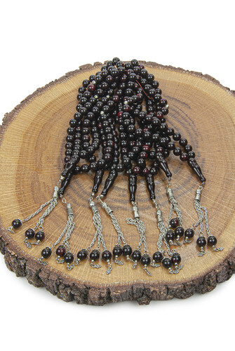 Dark Brown Hajj Umrah Gift 10 Pieces of 33 Prayer Beads - 3