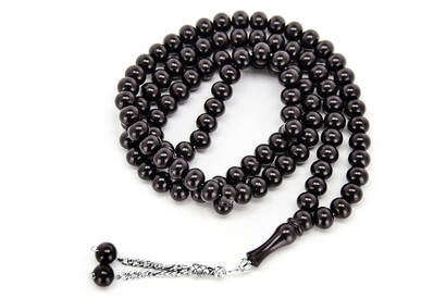 Dervish Rosary 14 mm Acrylic 1 Piece Black - 2