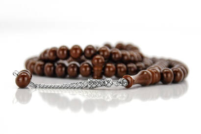 Dervish Rosary 14 mm Acrylic 1 Piece Brown - 3