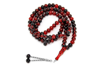 Dervish Rosary 14 mm Acrylic 1 Piece Burgundy - 2