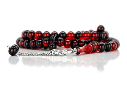 Dervish Rosary 14 mm Acrylic 1 Piece Burgundy - 3