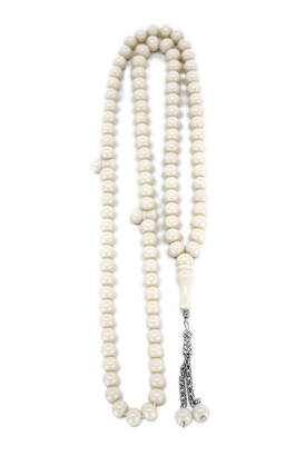 Dervish Rosary 14 mm Acrylic 1 Piece White - 1