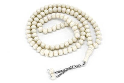 Dervish Rosary 14 mm Acrylic 1 Piece White - 2