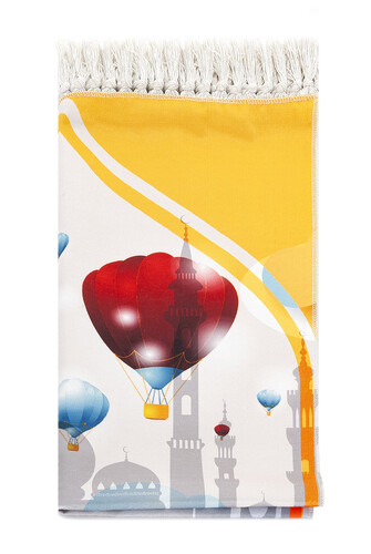 Digital Printed Children's Prayer Rug - With Balloon Camili - 44 X 78 cm - 2