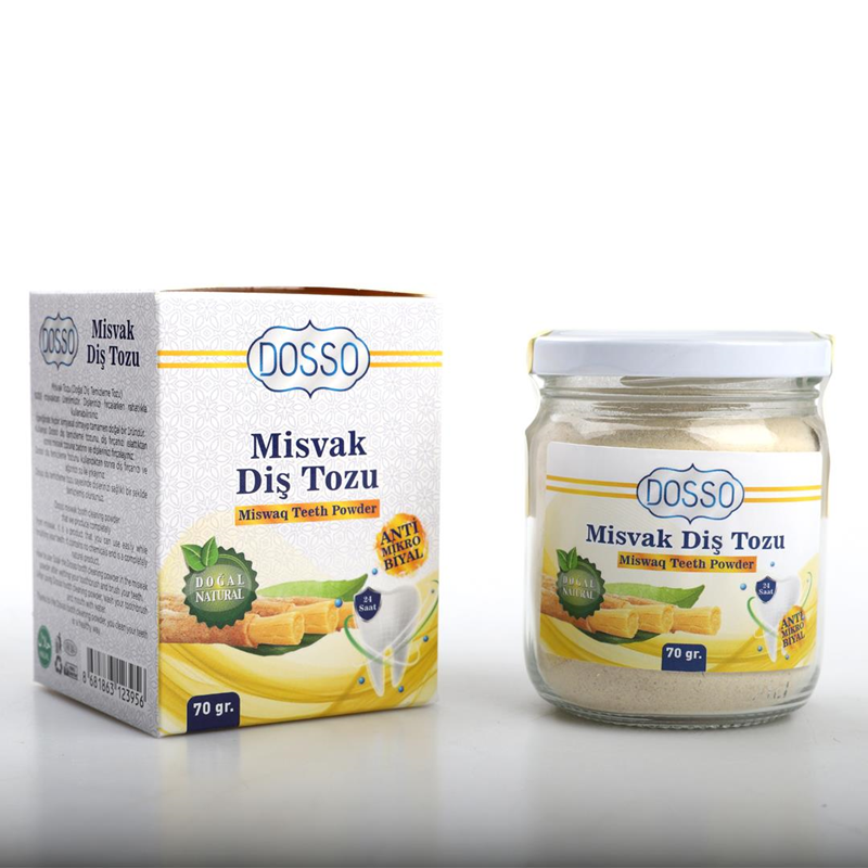 Doğal Misvak Diş Tozu 70 gr Kimyasal İçermeyen Antibakteriyel Ağız Bakımı - 1