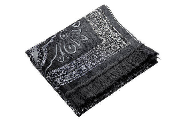 Dokuteks Silvery Prayer Rug - Black Color - 2